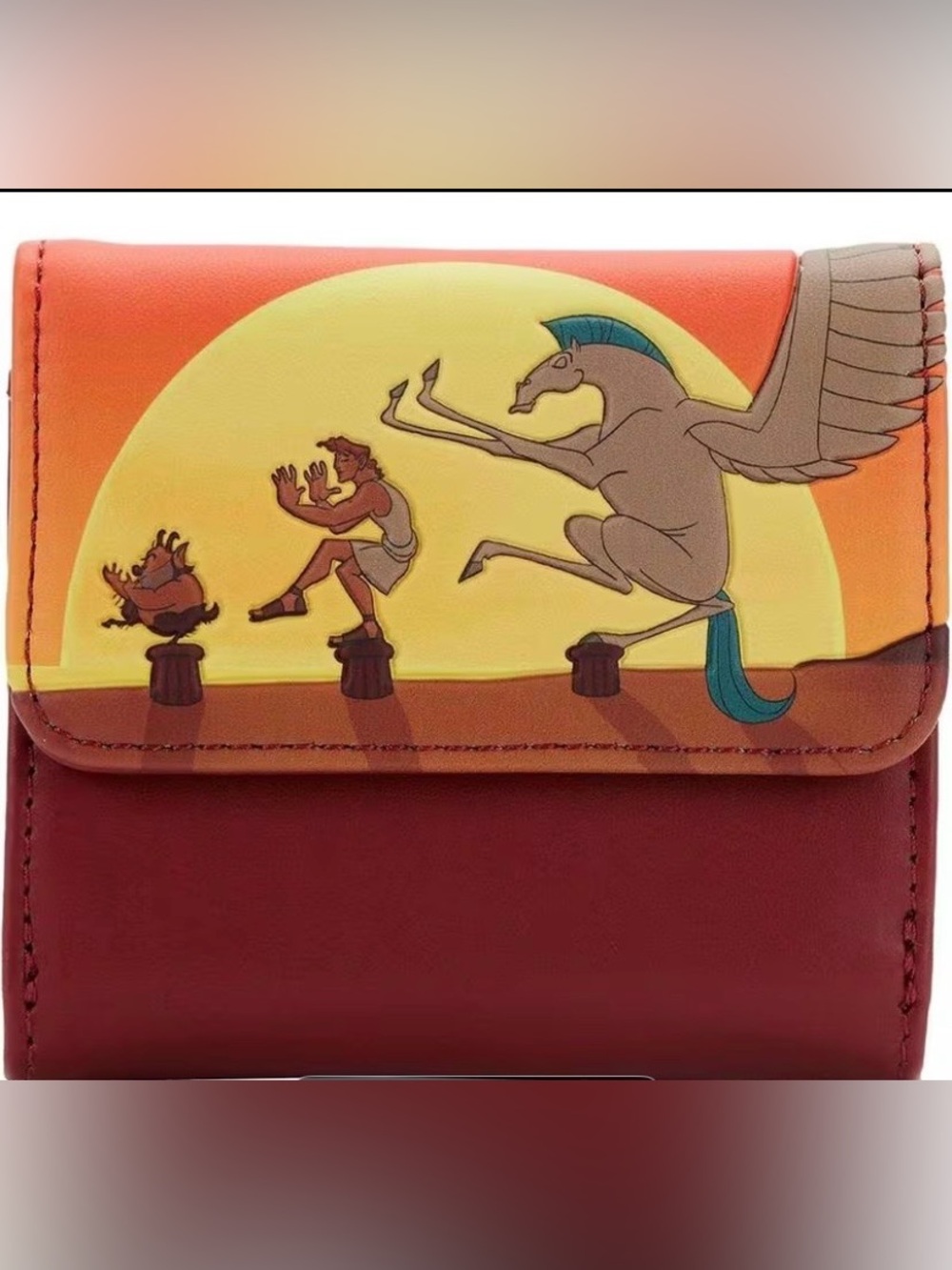 Loungefly Red and Orange Hercules Sunset Wallet